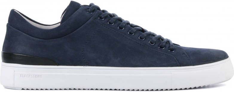 Blackstone nubuck sneakers donkerblauw