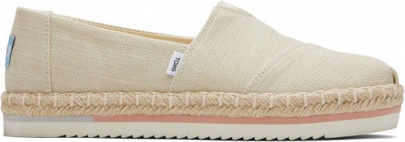 TOMS Women's Alpargata Platform Rope Sneakers beige