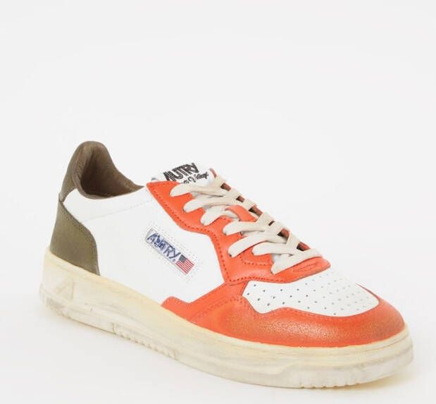 Autry Super Vintage Low sneaker van leer