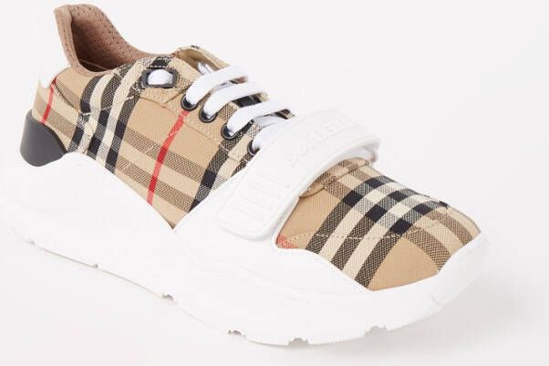 Burberry Controleer print sneakers , Beige, Dames