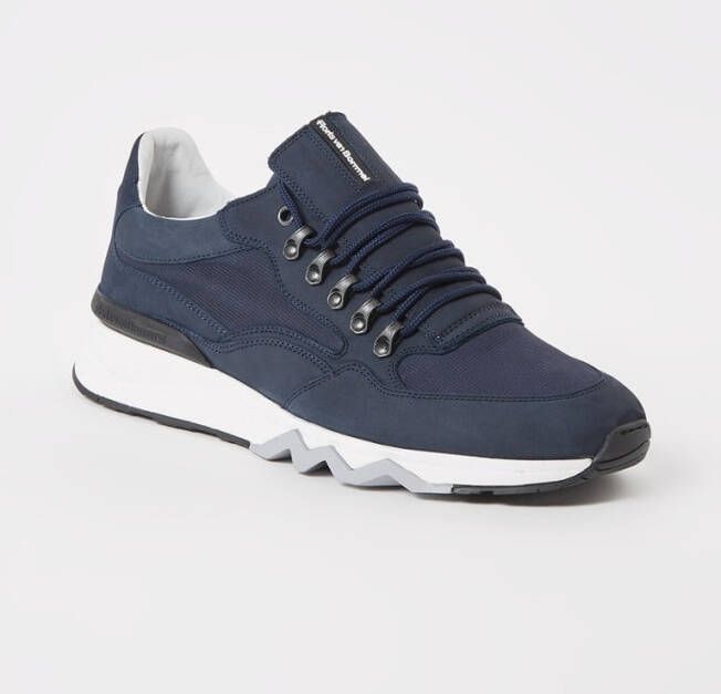 Floris van bommel De Zager 01.08 Blue G+ Wijdte Lage sneakers