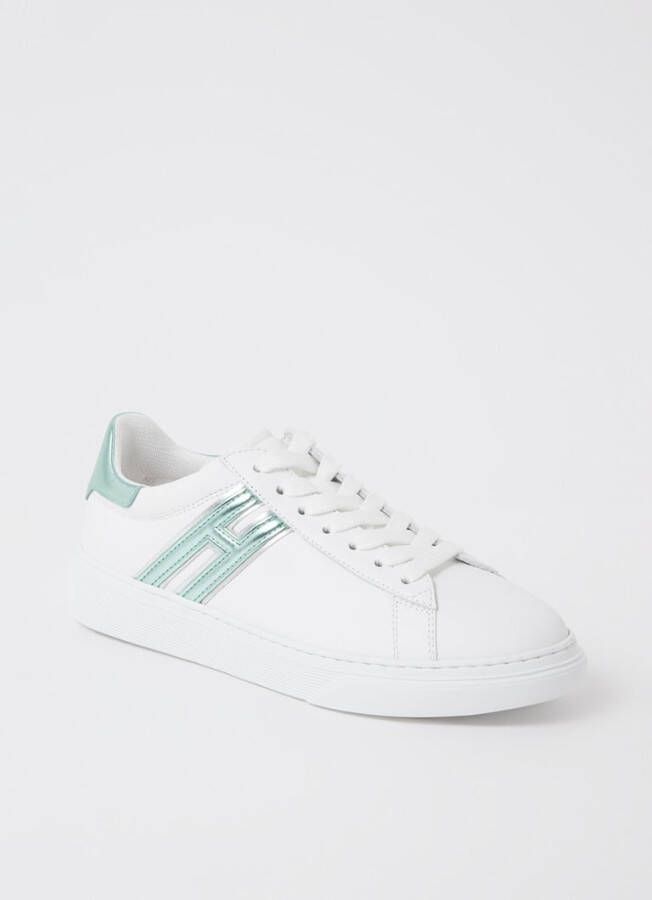 Hogan H365 sneaker van leer met metallic details