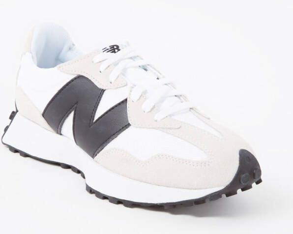 New Balance 327 sneaker met su&#xE8, de details