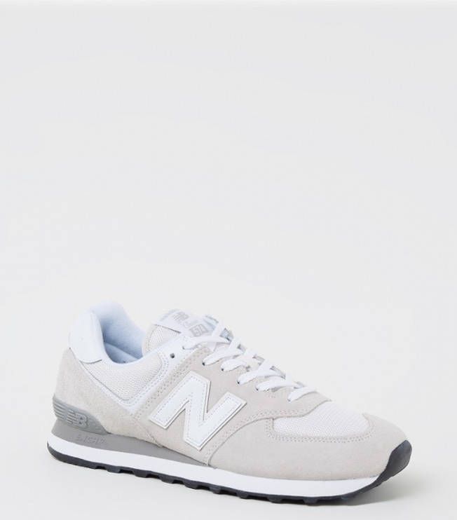 New Balance 574 sneaker met suè, de details