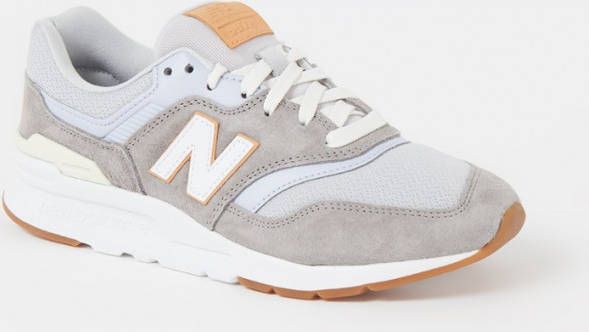 New Balance CW997 sneaker van suè, de met leren details