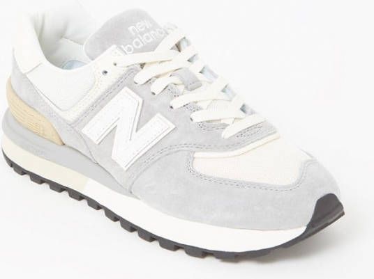 New Balance U574L Encap sneaker van suè, de met mesh details