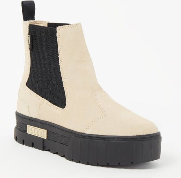 Puma Mayze chelsea boot van suè, de