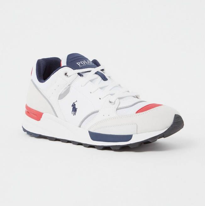 Ralph Lauren Trackster 200 sneaker met suè, de details