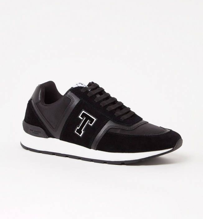 Ted Baker Gregory sneaker met su&#xE8, de en leren details