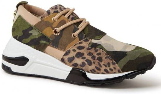 Steve Madden Cliff sneaker met leren details