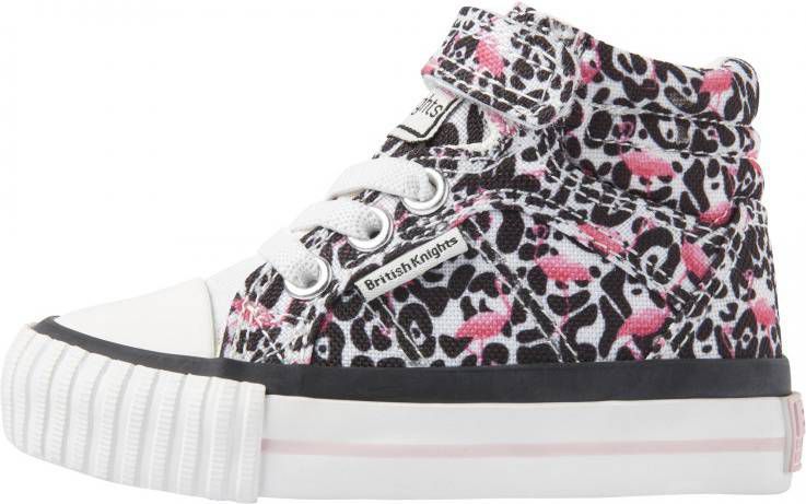 british knights DEE Baby meisjes hoge sneakers flamingo panterprint Panterprint