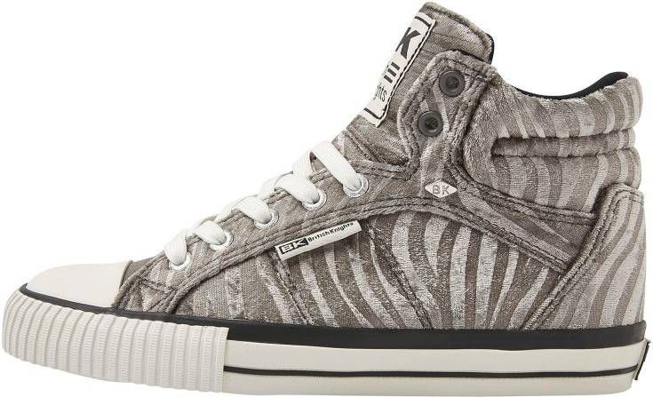 british knights DEE Dames sneakers hoog Grijs zebra