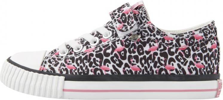 british knights MASTER LO Meisjes lage sneakers flamingo panterprint Panterprint