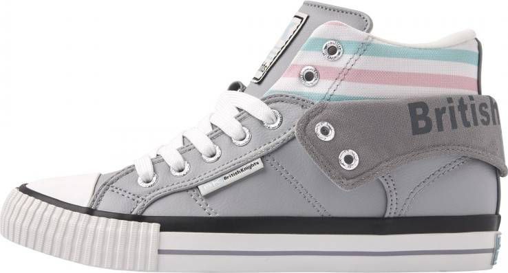 british knights ROCO Hoge sneakers dames gestreept Licht grijs