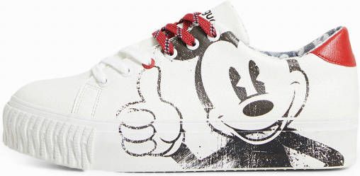 Desigual Sneakers met Mickey Mouse illustratie