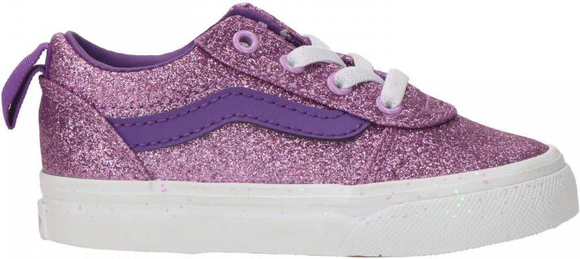 Vans TD Ward Glitter Sidewall Purple Sneaker Meisjes Paars