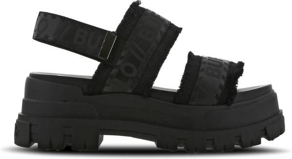 Buffalo Aspha Str Dames Schoenen Black Textil, Leer