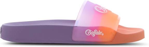 Buffalo Badslippers REES met markante logo opschriften