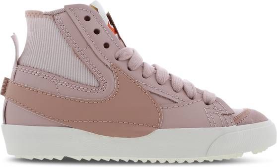 Nike Blazer Mid Dames Schoenen Pink Leer