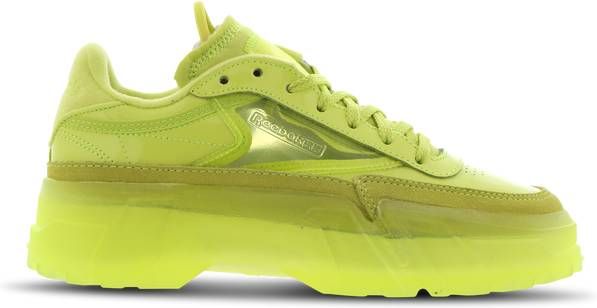 Reebok Club C X Cardi B Dames Schoenen Yellow Leer, Synthetisch