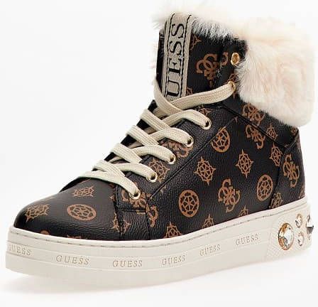 Guess Ruke Hoge Sneakers Nepbont