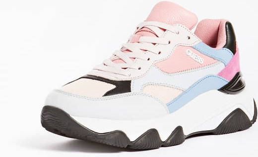 Guess Scarpe sneakers Sunshine 3 +D22Gu60 Fl8Sn3Lea12 , Blauw, Dames