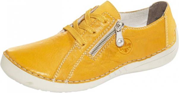 Rieker Veterschoen met superbuigzame zool Geel