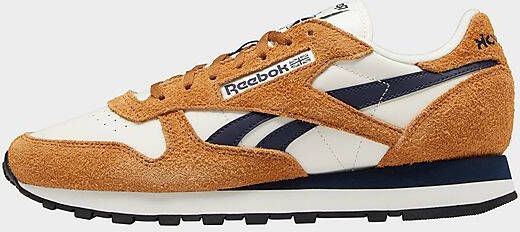 Reebok classic leather schoenen Chalk/Wild Brown/Vector Navy Dames