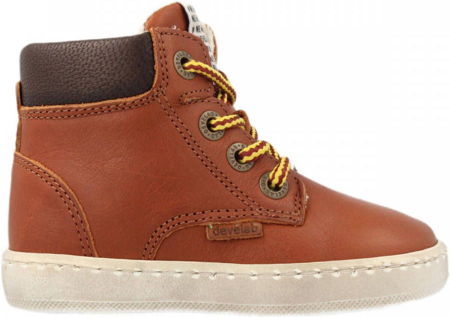 Develab Veterboot Jongens Bruin/Cognac