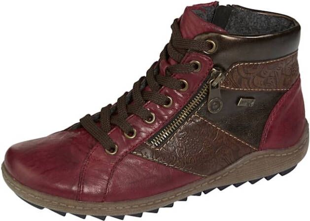 Remonte Enkellaarsje in modieuze look Bordeaux