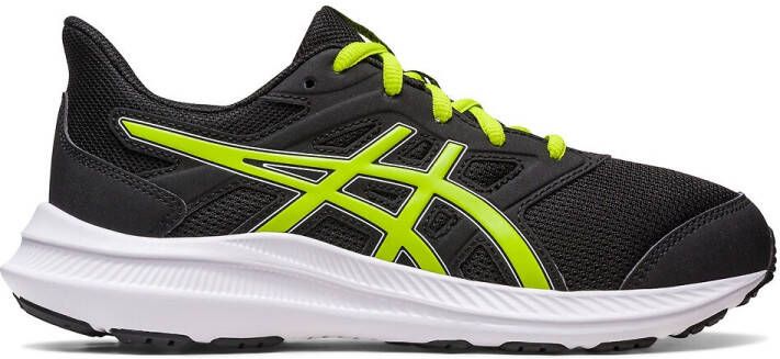 Asics jolt 4 hardloopschoenen zwart/groen kinderen