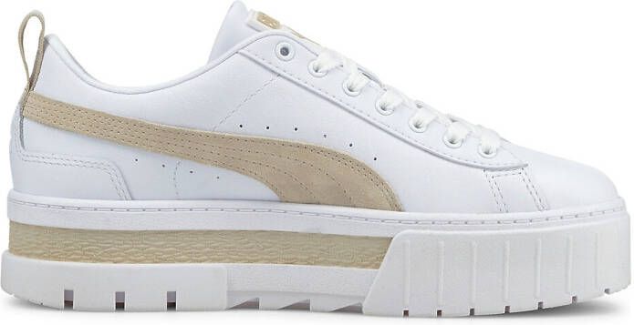 Puma Mayze sneaker met leren en suède details