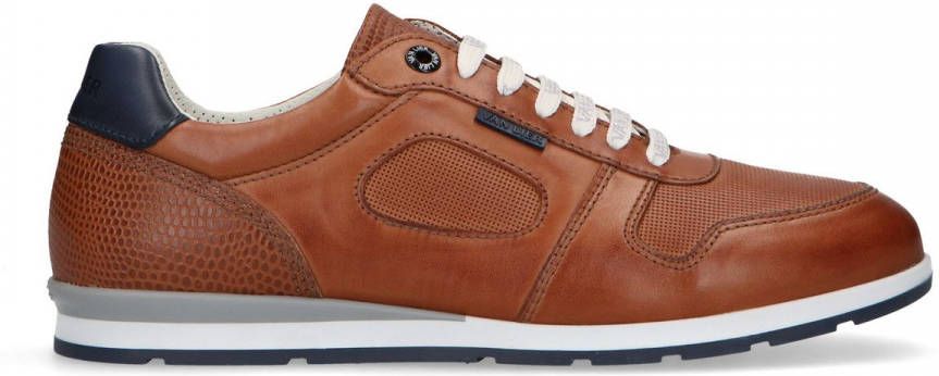 Van lier Cognac leren sneakers