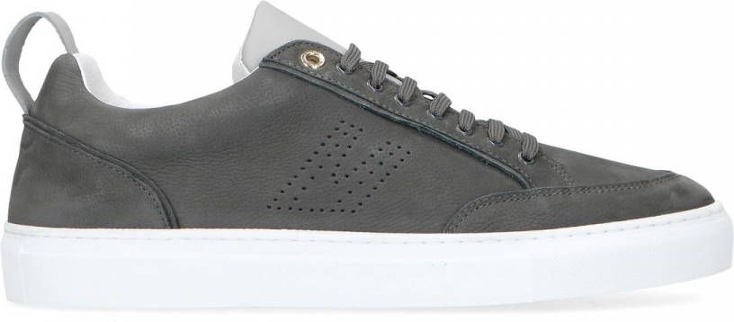 Van lier Grijze leren sneakers