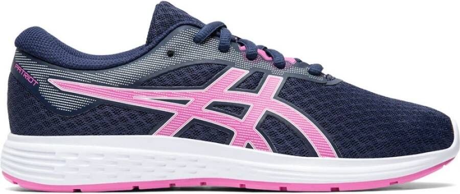 ASICS Patriot 11 GS hardloopschoenen donkerblauw/roze meisjes