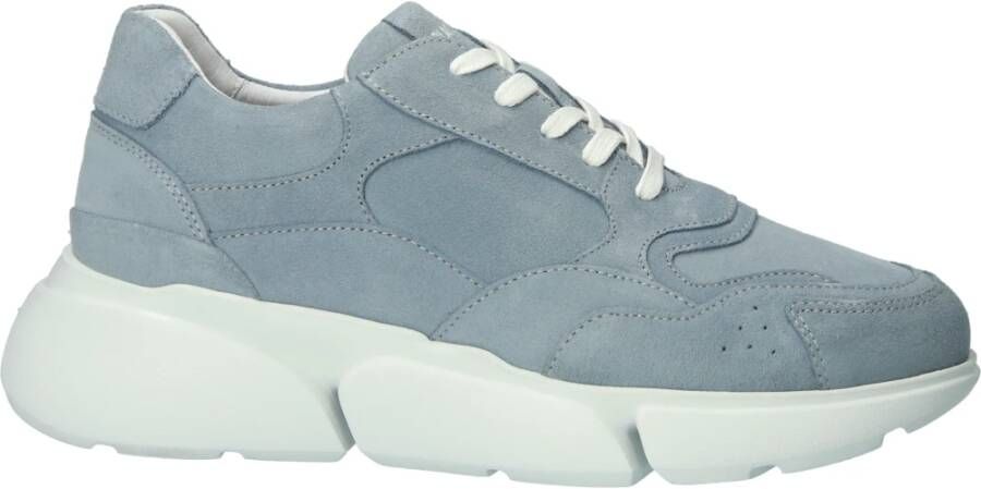 Blackstone Victoria Xl33 schemering blauw dikke sneaker , Blauw, Dames