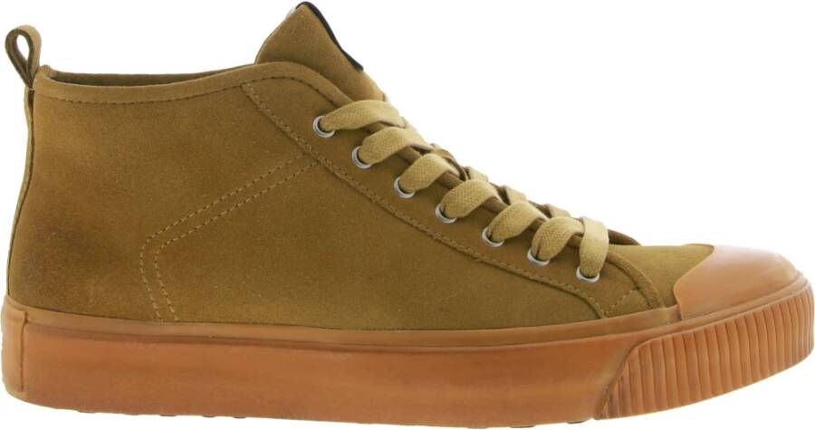 Blackstone Wg61 Bronze Mist Mid Top Sneaker , Bruin, Heren