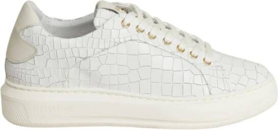 Blackstone Croco Sneakers Vl86 , Wit, Dames
