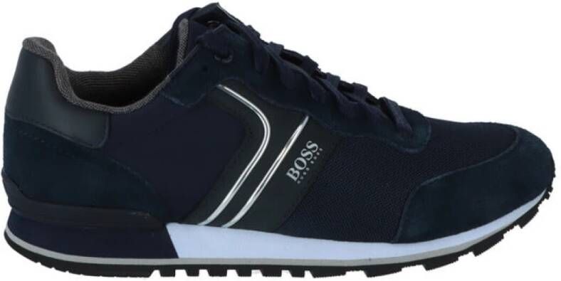 BOSS Parkour_Runn_nymx2 suÃ¨de sneakers donkerblauw