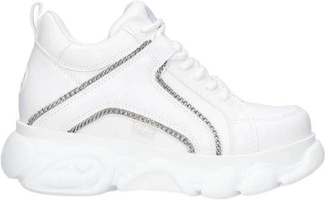 Buffalo Sneakers Corin Chain Vegan 1630631 schoenen , Wit, Dames