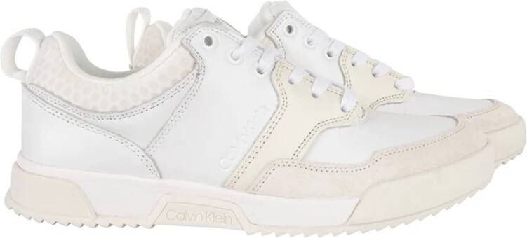 Calvin Klein Sneakers Low Top Lace Up Mix Wit