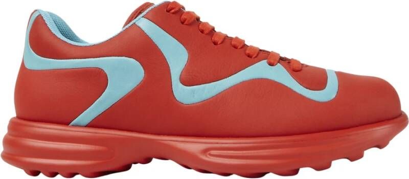 Camper Trainers Twins K201262 , Rood, Dames