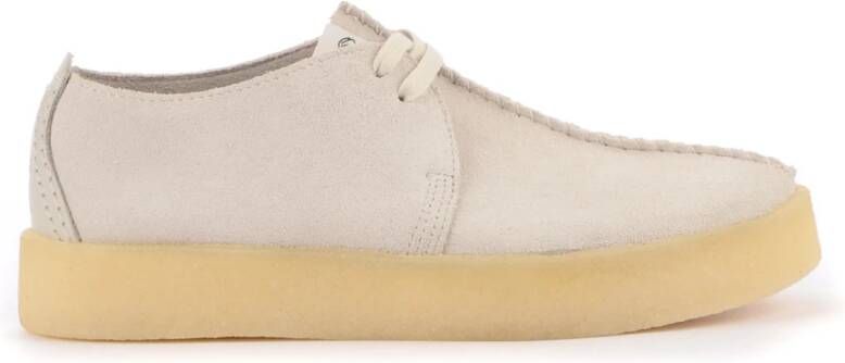 Clarks Trek Cup Sneakers , Wit, Heren