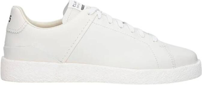 Clarks Logo geëmsteerde low top sneakers , Beige, Heren