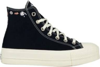 Converse Chuck Taylor All Star Lift Hi Dames Schoenen Black Textil, Leer