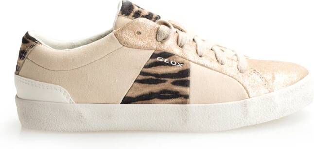 Geox Warley Sneakers , Beige, Dames