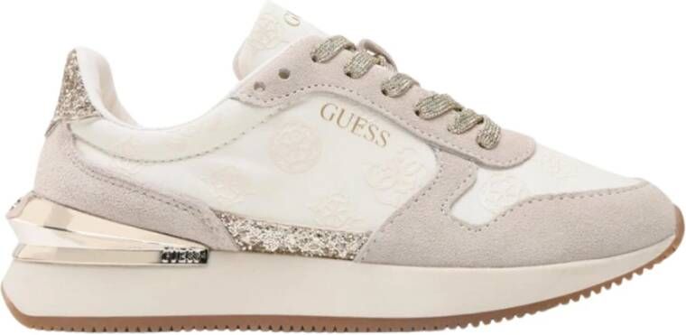 Guess Dubai sneaker van su&#xE8, de met logoprint