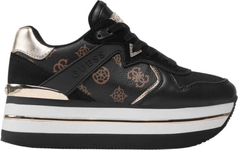 Guess Zwarte Lage Sneakers Harinna