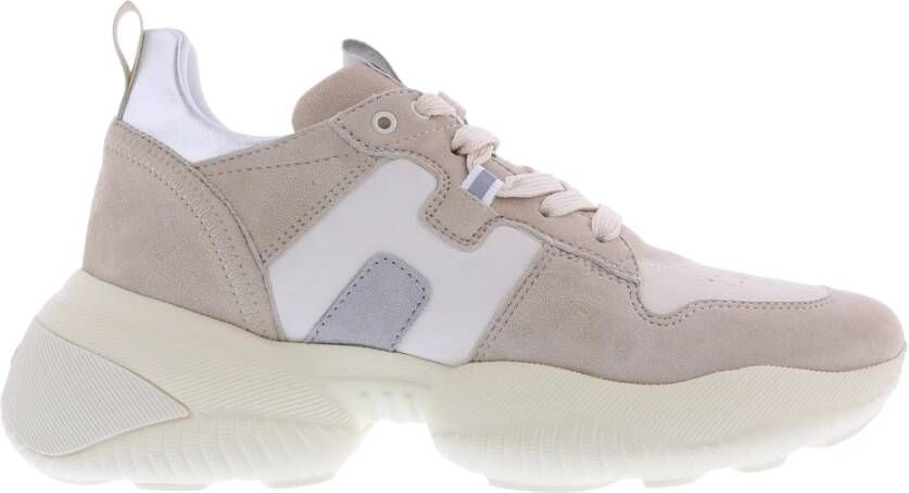 Hogan Interactie verbonden sneakers , Beige, Dames
