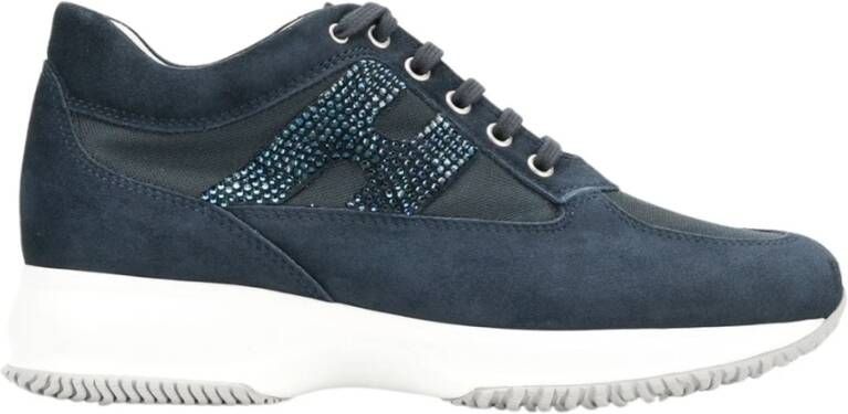 Hogan women's shoes suede trainers sneakers Interactive